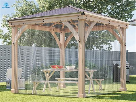 Pergola Waterproof Side Panels - Buy outdoor curtains, wooden gazebo ...