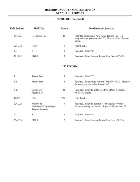 Record Layout and Description - Lotus 1-2-3 Spreadsheet | PDF | Free ...