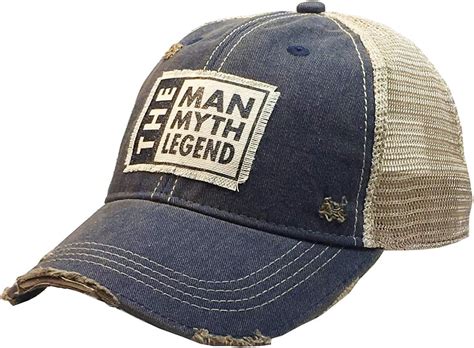 VINTAGE LIFE Distressed Baseball Hats for Men Funny Trucker Hats with ...