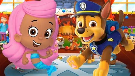 Nick jr Bubble Guppies - Paw Patrol Holiday Party - Best Fun Cartoon ...