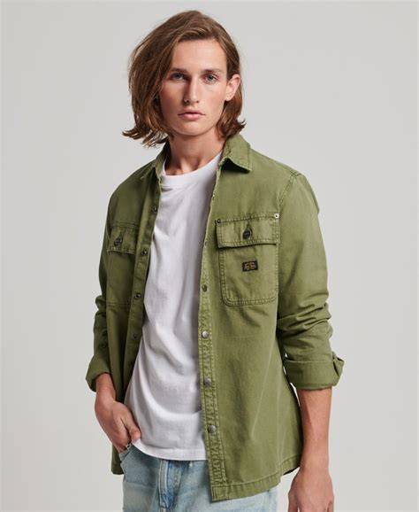 Superdry Overshirt i lærred - Mænd Damer Kampagne-9