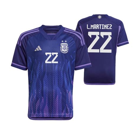 Argentina Lautaro Martinez 2022-23 Away Jersey Replica Purple