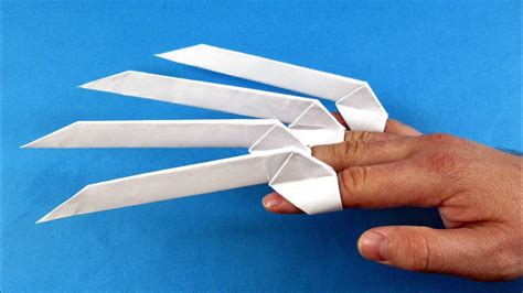 How to make Origami Paper Claws - EASY ORIGAMI CLAWS - YouTube