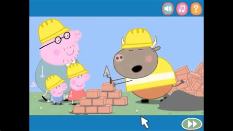 Peppa Pig Builds A House Game, Learn Shapes And Colours, Have Fun ! - YouTube