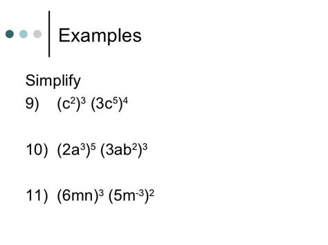 More multiplication properties of exponents