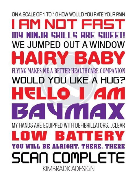 Big Hero 6's BAYMAX quotes poster - Disney Photo (39420235) - Fanpop