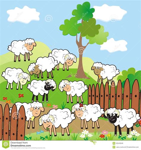 Grazing sheep clipart - Clipground