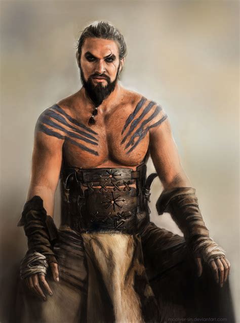 Portrait of Jason Momoa as Khal Drogo (Game of Thrones) on Behance