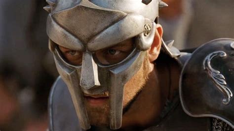 The replica of the helmet gladiator Maximus (Russell Crowe) in ...