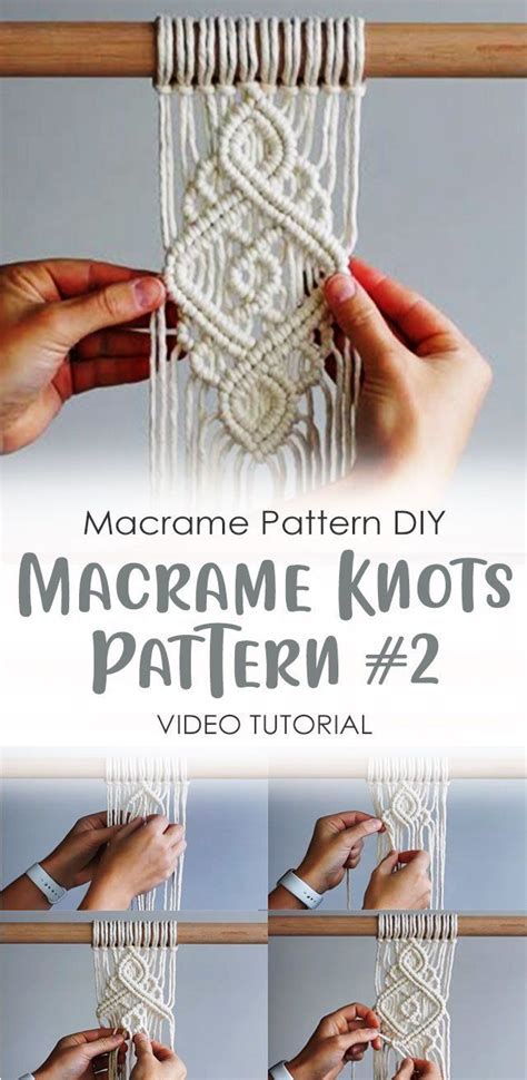 DIY Macrame Double Half Hitch Knots Pattern Idea #2 - Angkor.me in 2020 ...