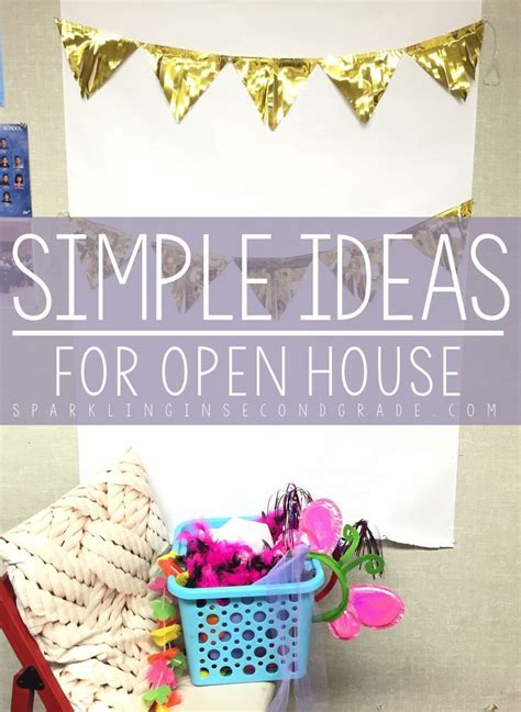 Simple Open House Activities - Sparkling in Second Grade | Open house ...