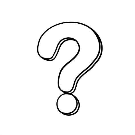 Question mark. Hand drawn Doodle FAQ symbol 14989719 Vector Art at Vecteezy