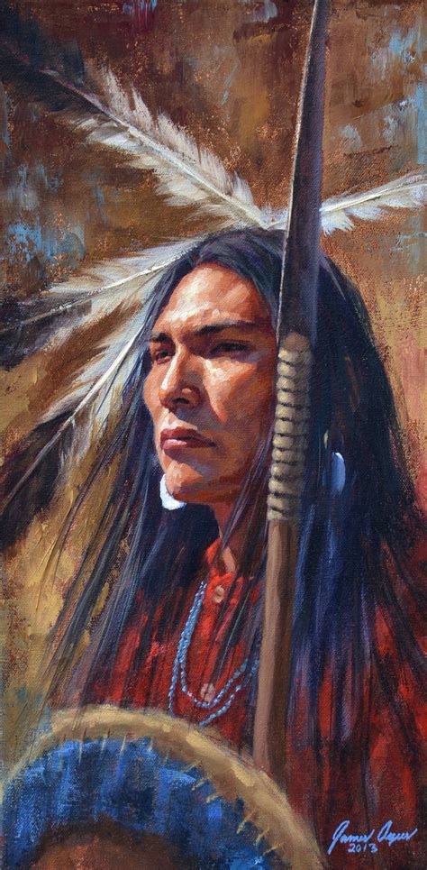 cheyenne warrior - painting by james ayers | Native american art ...