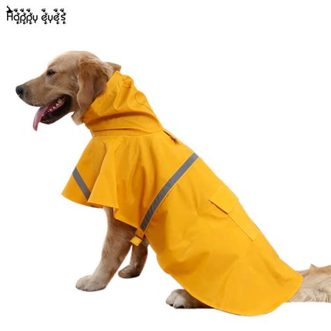 2017 Hot New Pet Dog Raincoat Waterproof Rain Raincoat Jacket Glisten ...