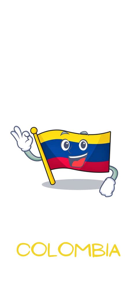 Download Waving Colombia Flag Emoji Wallpaper | Wallpapers.com