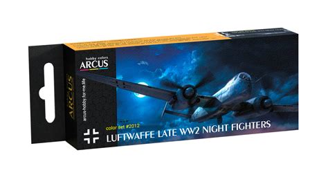 Luftwaffe Late-WWII Night Fighter Aircraft Enamel Paint Set (6 Colors ...