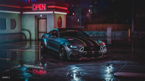 Neon Mustang Wallpapers - Top Free Neon Mustang Backgrounds - WallpaperAccess