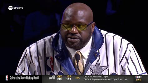 Emotional Shaq pays homage to Orlando Magic's 'first real superstar' as NBA icon has jersey ...