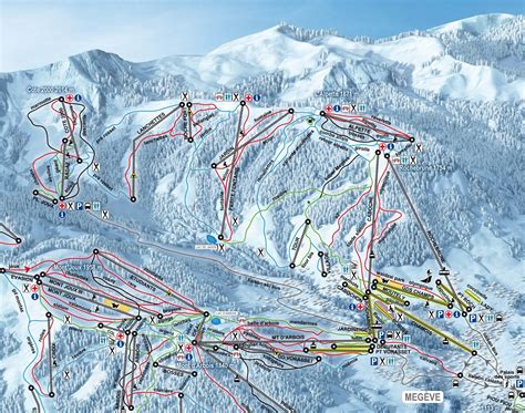 Megève Ski Map - skiflicks.com