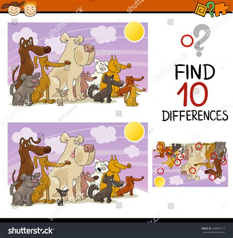 Spot The Difference Cartoon