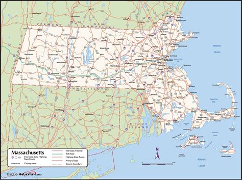 Massachusetts Area Map