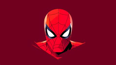 Spider-Man Head Red Desktop Wallpaper - Spider-Man Wallpaper