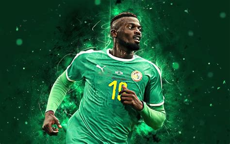 Download wallpapers 4k, Mbaye Niang, abstract art, Senegal National ...