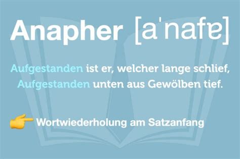 Anapher: Definition, Beispiele + Wirkung des Stilmittels