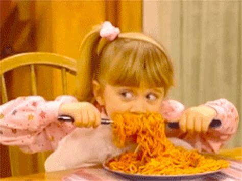 Eating 3 bowls of pasta the night before a meet. | Michelle tanner ...