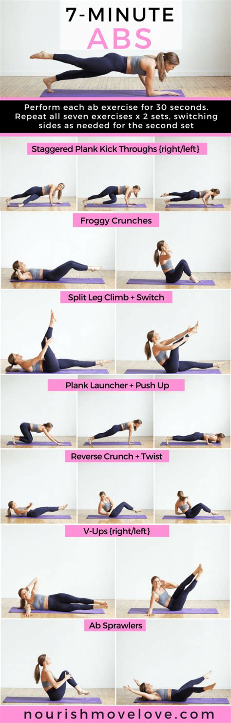 7-Minute Abs Workout for Women | Nourish Move Love