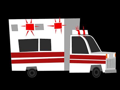 [GIF] Ambulance by Mike Petrik on Dribbble