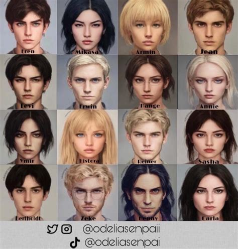 Aot Characters Realistic / Collection by hhyuu • last updated 11 weeks ago.