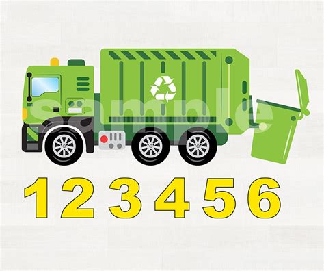 Garbage Truck Centerpiece Garbage Truck Wall Decor Garbage - Etsy