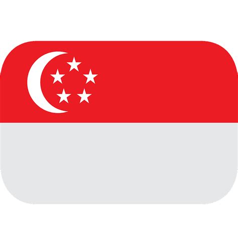 Singapore flag emoji clipart. Free download transparent .PNG | Creazilla