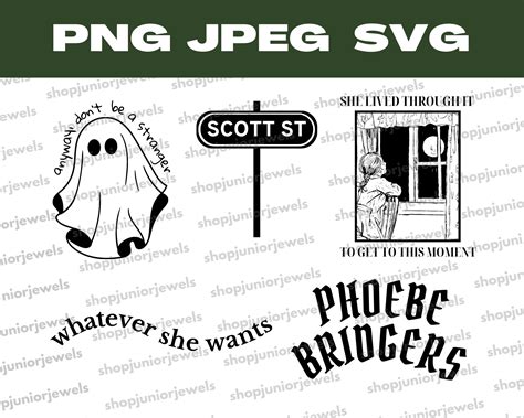 Phoebe Bridgers SVG PNG EPS Set - Etsy