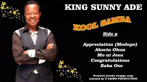 KING SUNNY ADE - Appreciation | Mp3 Download