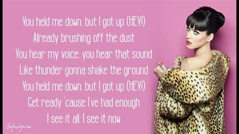 Katy Perry Roar Lyrics Only - KATTYPERRYABH