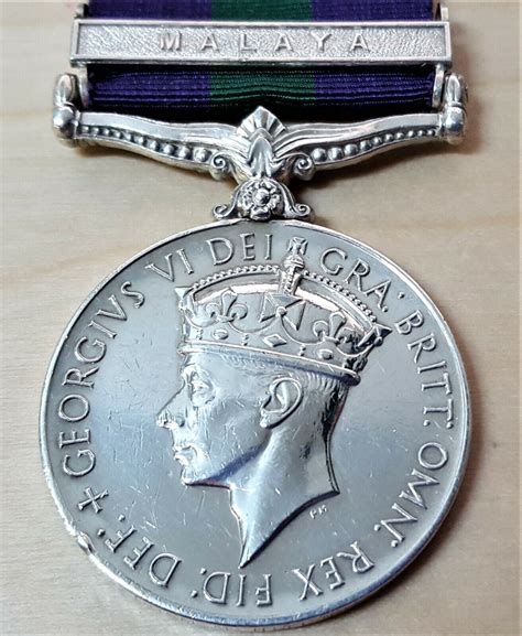 POST WW2 BRITISH ARMY GENERAL SERVICE MEDAL MALAYA HUTCHINSON COLDSTREAM GUARDS | JB Military ...