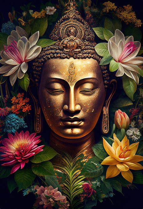 Buddha Mixed Media by SampadArt Gallery - Pixels