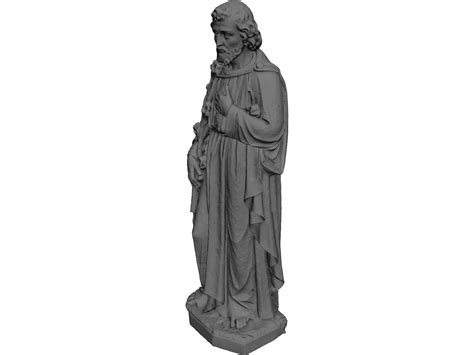 St. Joseph Statue 3D Model - 3DCADBrowser