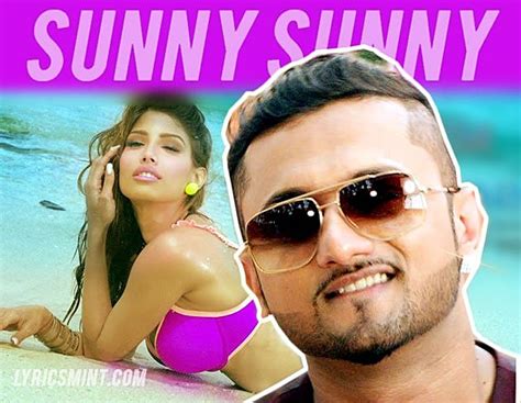 SUNNY SUNNY LYRICS - Yaariyan | Yo Yo Honey Singh