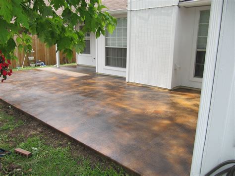 Tri Colored Acid Stained patio 'looks like fall' -Modern Concrete ...