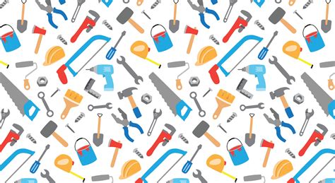 tools seamless pattern background engineer tools, repair house tool ...