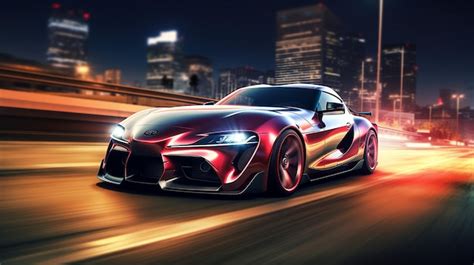 Premium Photo | Tuned Toyota Supra Drifting through Los Angelesquot AI