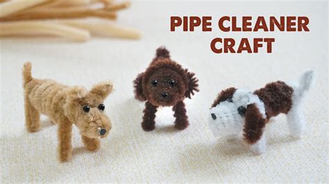 3 Amazing Ideas with PIPE CLEANER | How to make simple Dogs from Pipe Cleaner Craft Step by step ...