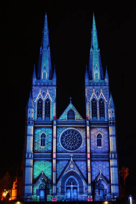 Sydney - City and Suburbs: St Mary's Cathedral, Lights of Christmas