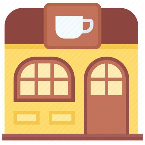 Coffee, shop, building, cafe, business, restaurant, coffeehouse icon - Download on Iconfinder