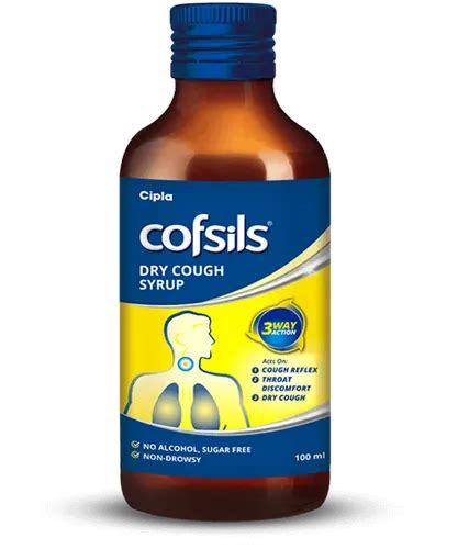 Cipla Cofsils Dry Cough Syrup, Bottle Size: 100ml at best price in Kanpur