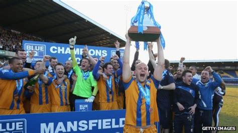 Mansfield Town celebrates Football League return - BBC News