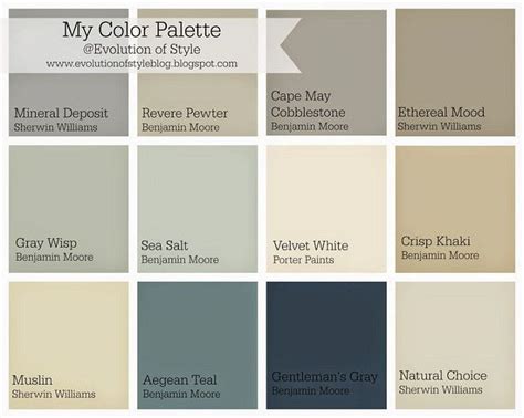 Benjamin Moore Revere Pewter. Benjamin Moore Cape May Cobblestone. Sherwin Williams Ethereal ...